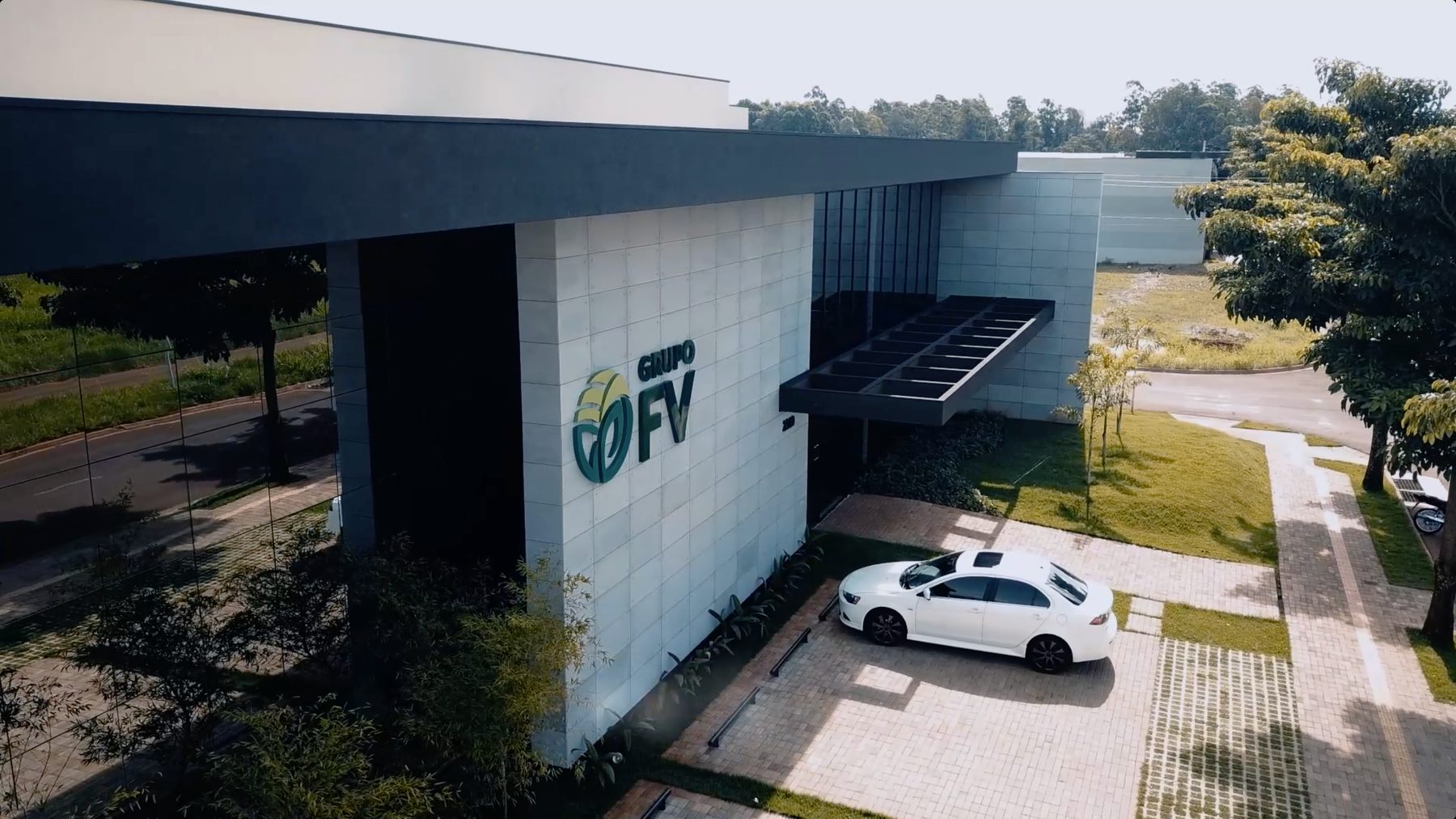 Fachada da sede do Grupo FV